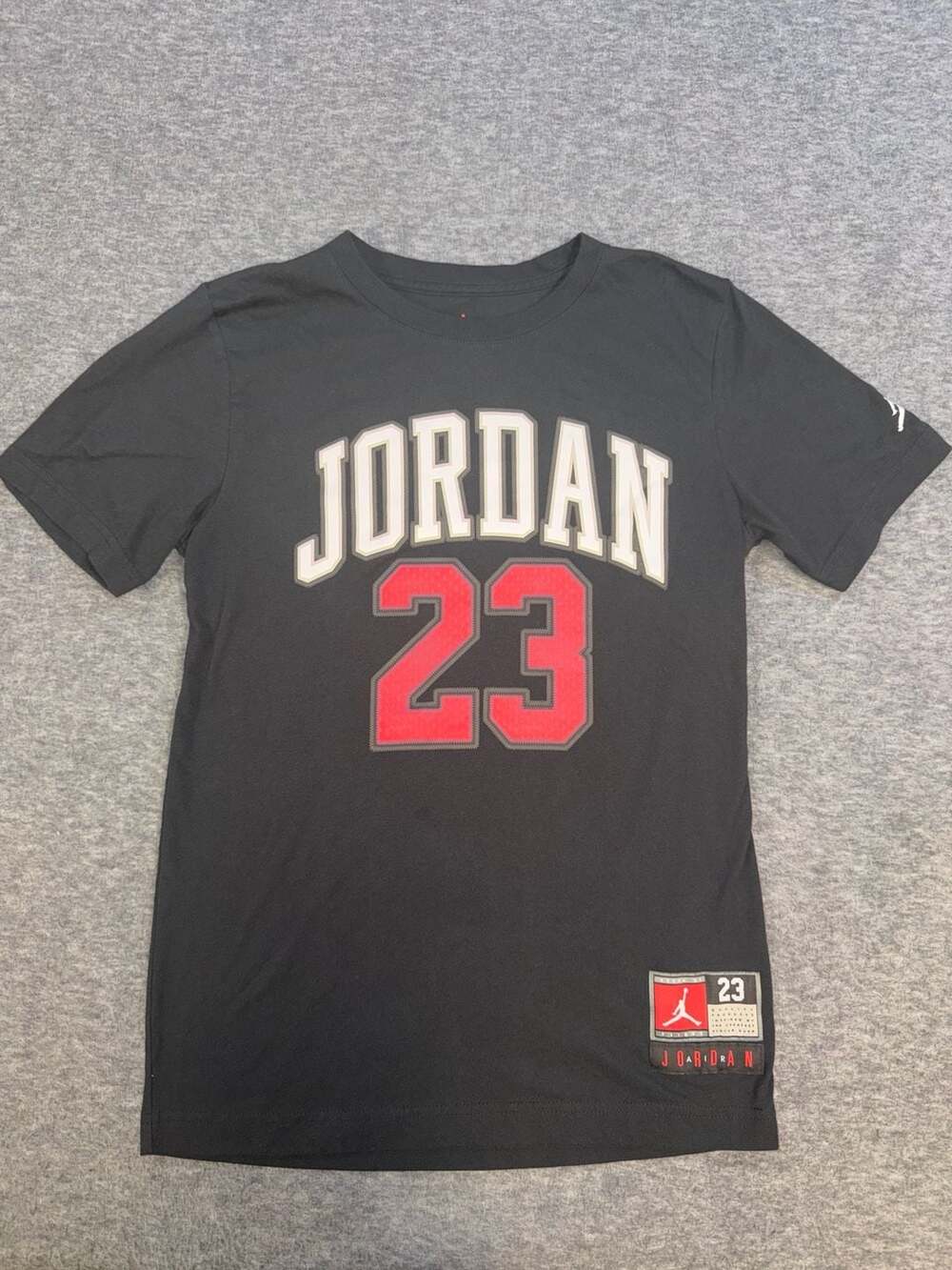 Jordan Boys' Jordan 23 Graphic T-Shirt Black Size L (12-13Y)